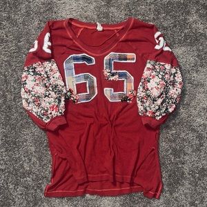 Free People Floral Number embroidered tunic